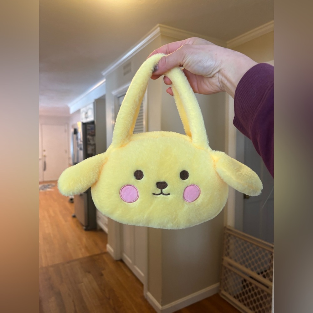 SANRIO Hello Kitty Character Pompompurin  Puppy Dog Plush Bag Purse Cosplay